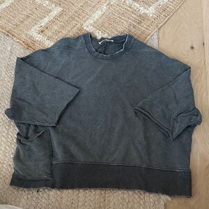 Zara Washed Black Sweatshirt
